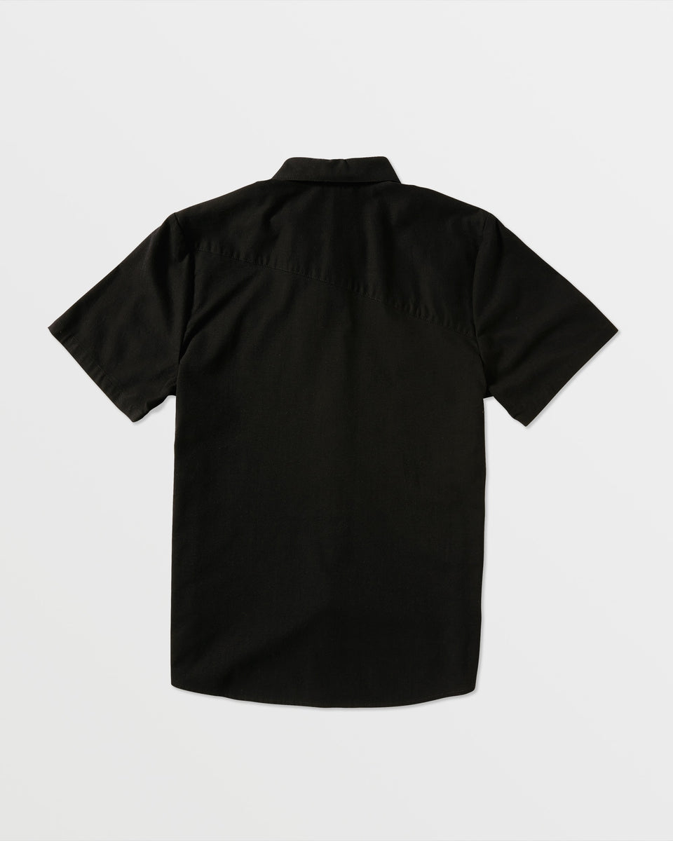 Everett Oxford Short Sleeve Shirt - New Black – Volcom US