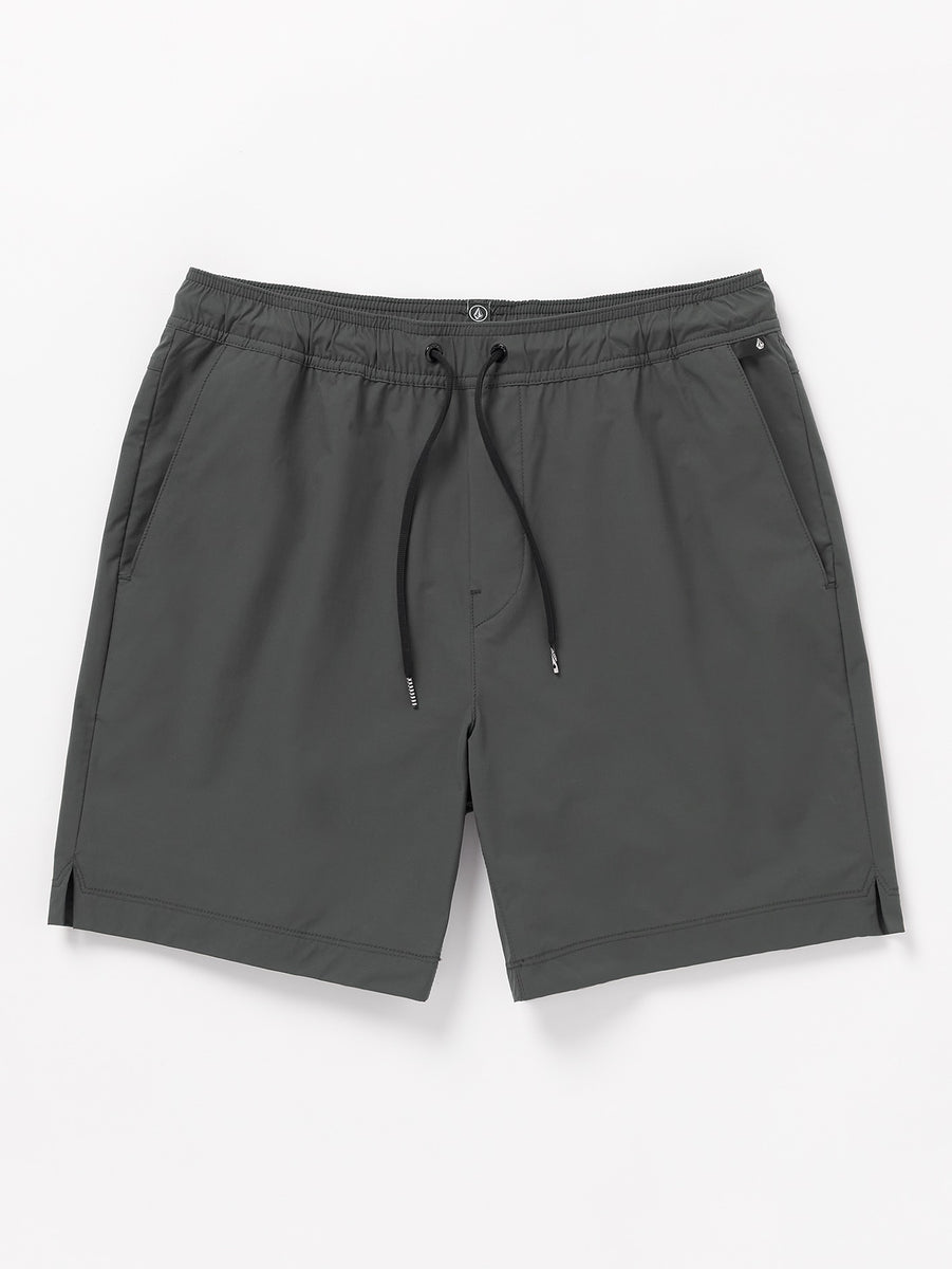 Hoxstop Elastic Waist Shorts - Asphalt Black – Volcom US