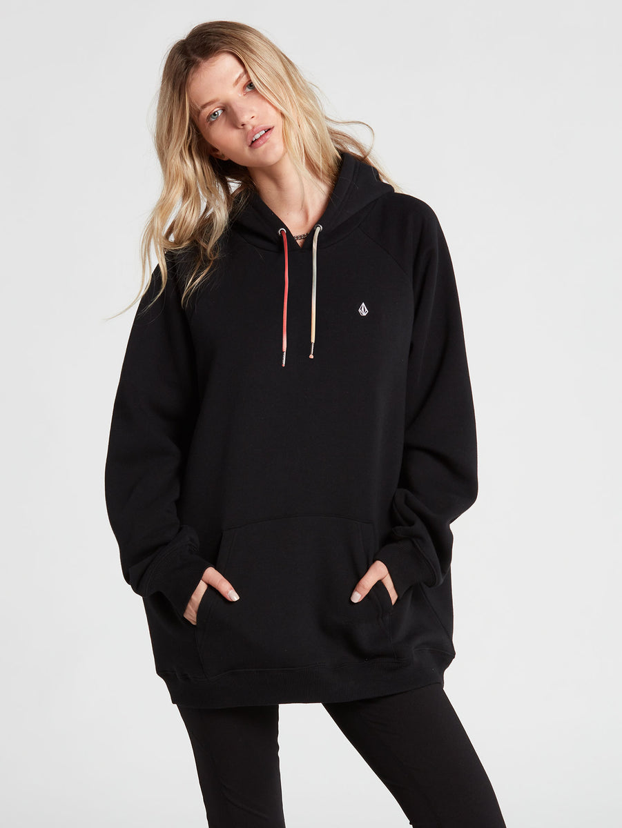 Truly Stoked Boyfriend Hoodie - Black