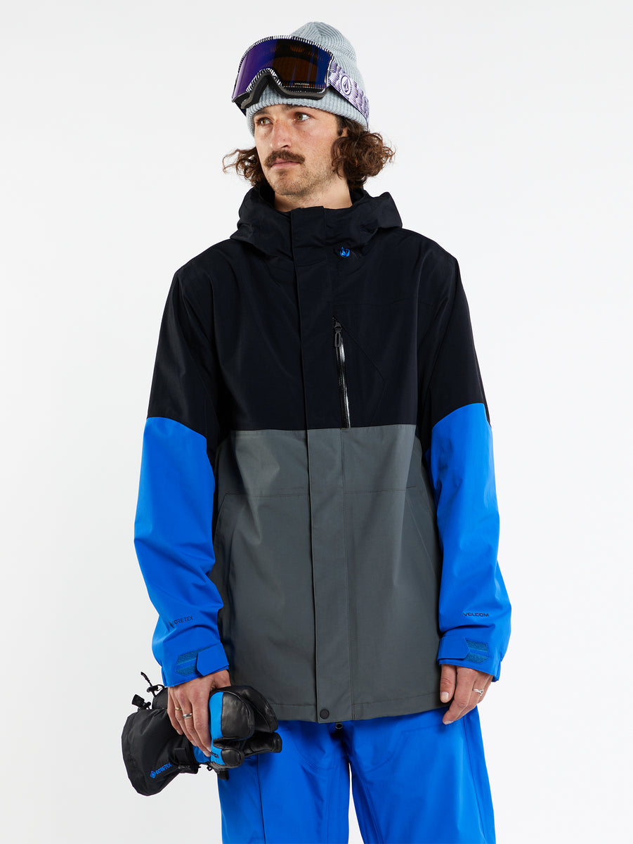 Mens L Insulated Gore-Tex Jacket - Electric Blue