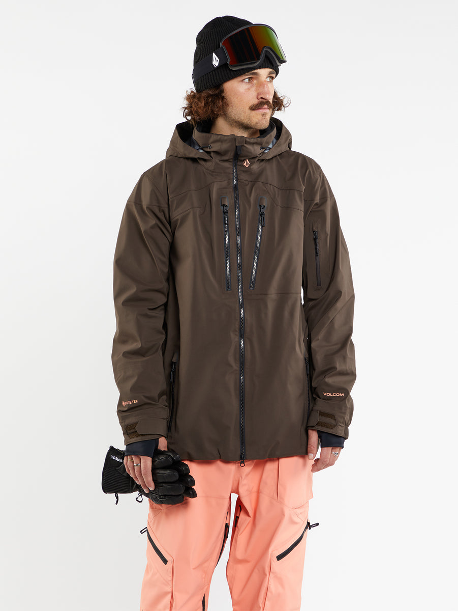 Mens Guch Stretch Gore Jacket - Brown – Volcom US