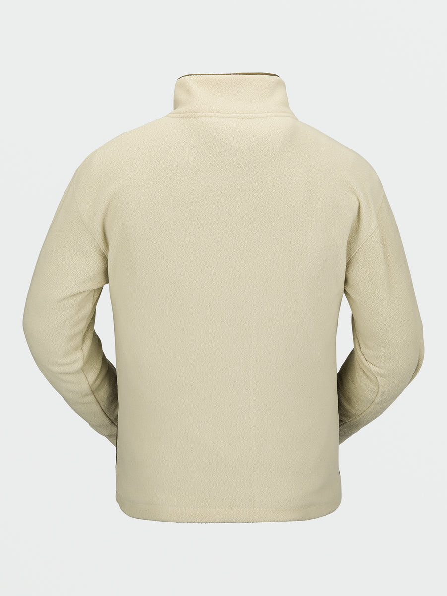 Mens V-Science Fleece Pullover 1/2 Zip - Off White (2022)