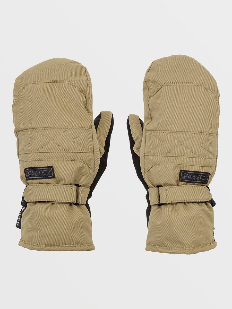 Womens Peep Gore-Tex Mitts - Dark Khaki – Volcom US