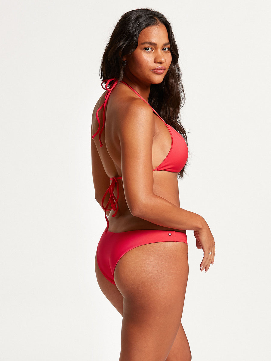 Simply Seamless V Bikini Bottom - True Red – Volcom US