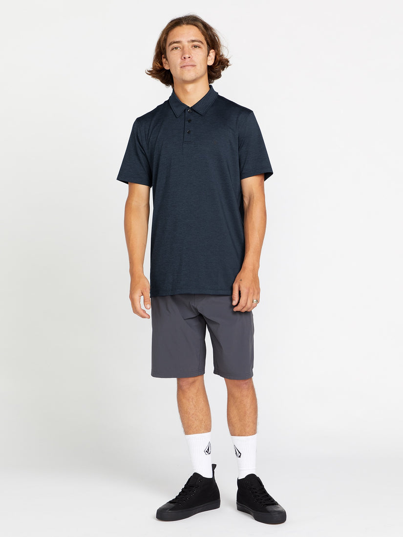 Hazard Pro Polo Short Sleeve Shirt - Navy