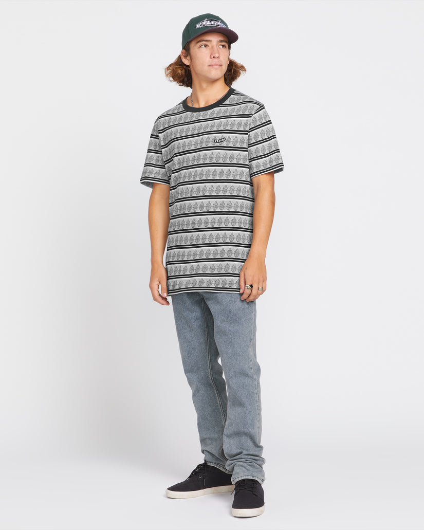 Bone Stamp Crew Short Sleeve Shirt - Stone