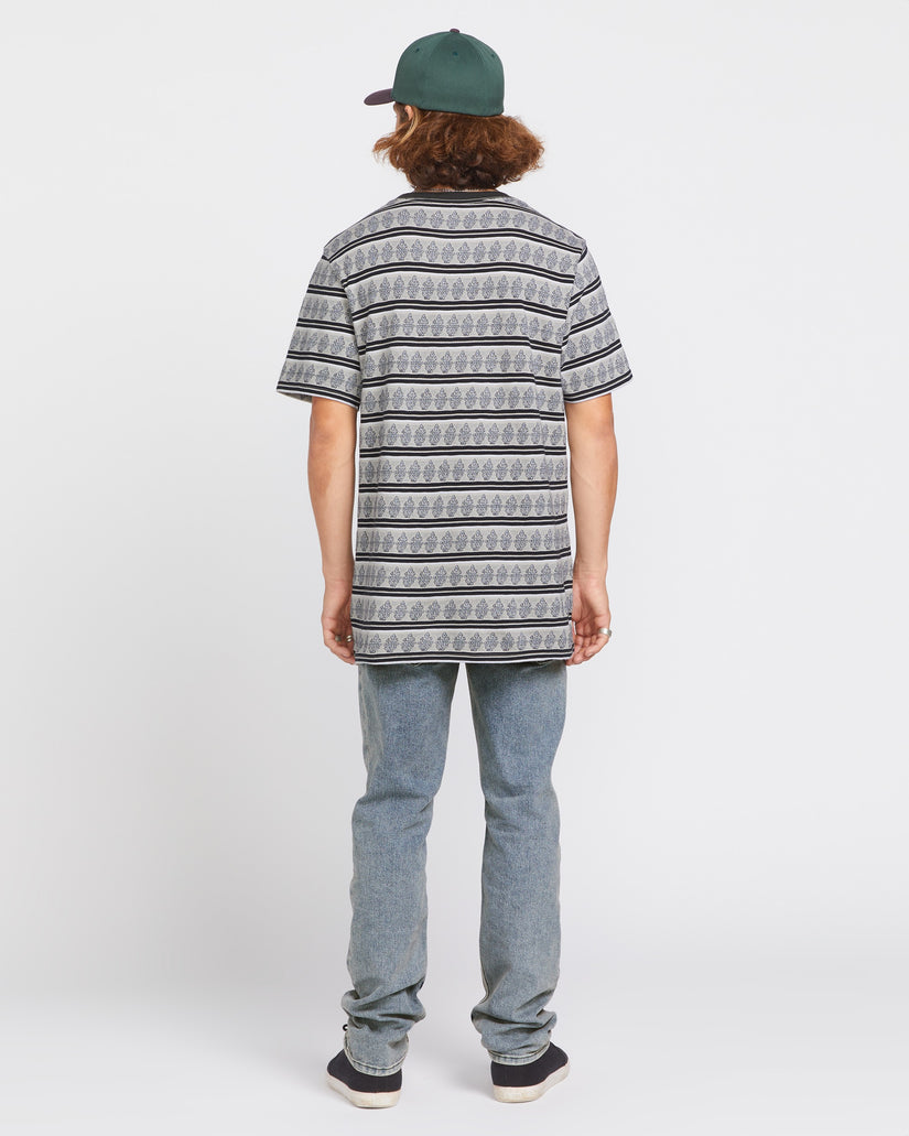 Bone Stamp Crew Short Sleeve Shirt - Stone