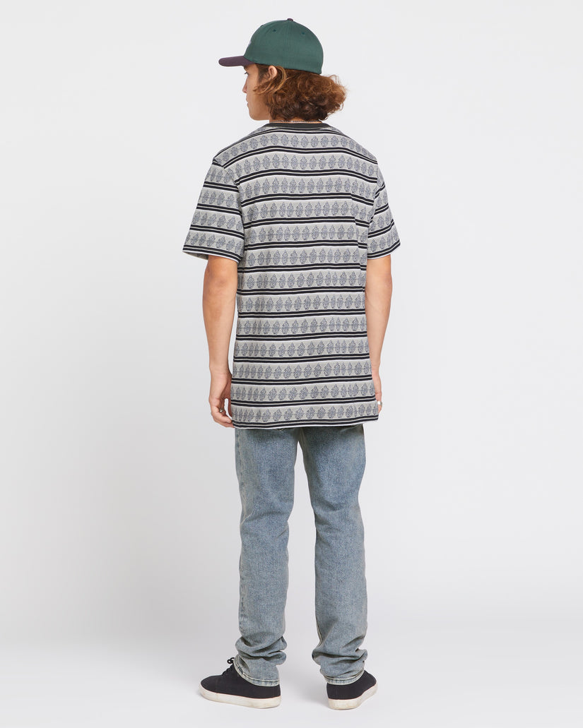 Bone Stamp Crew Short Sleeve Shirt - Stone