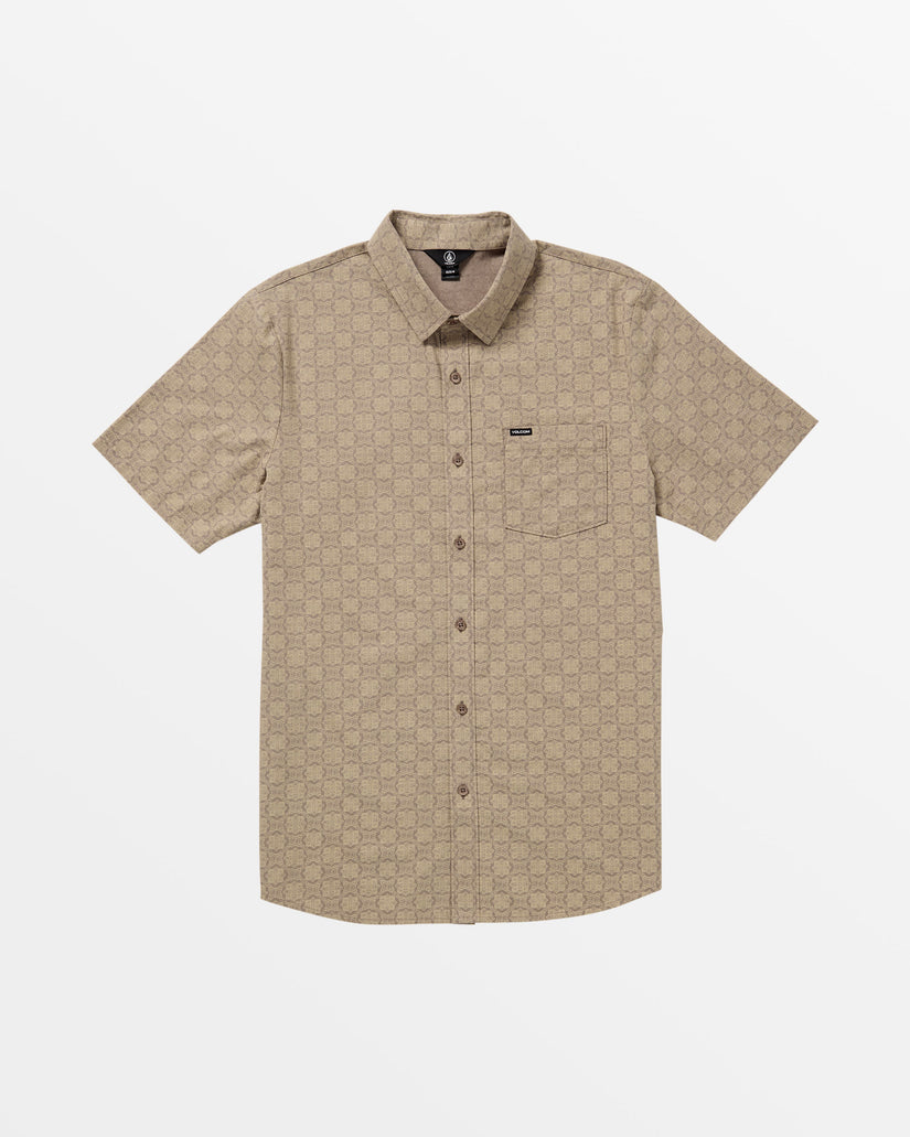 Warbler Short Sleeve Woven Top - Teak