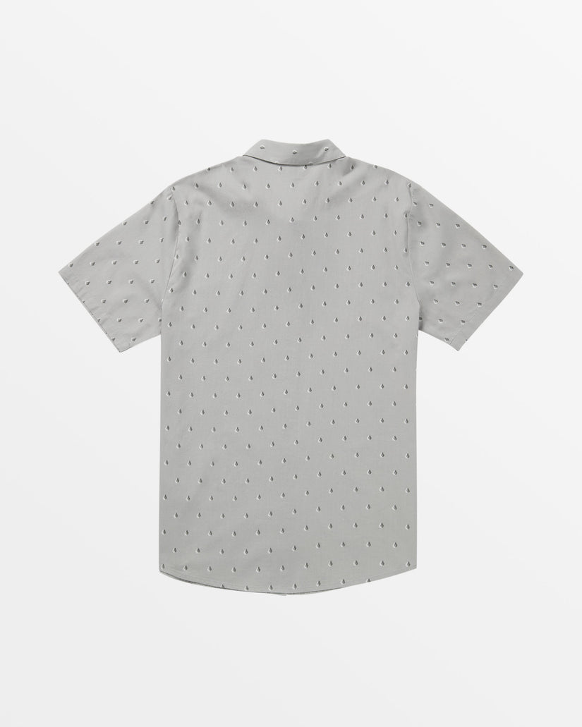 Macking Short Sleeve Woven Top - Grey