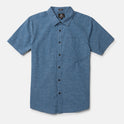 Date Knight Short Sleeve Shirt - Stone Blue