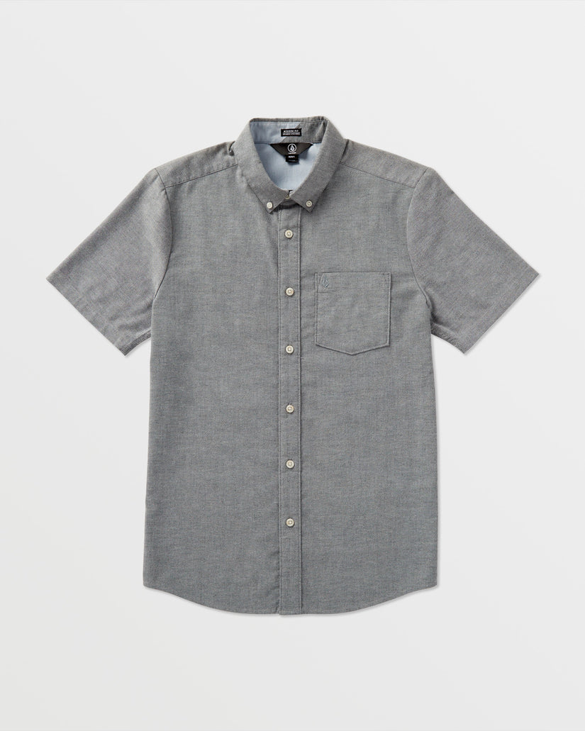 Everett Oxford Short Sleeve Shirt - Black