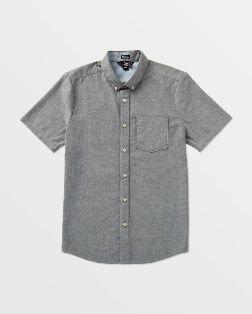 Everett Oxford Short Sleeve Shirt - Black