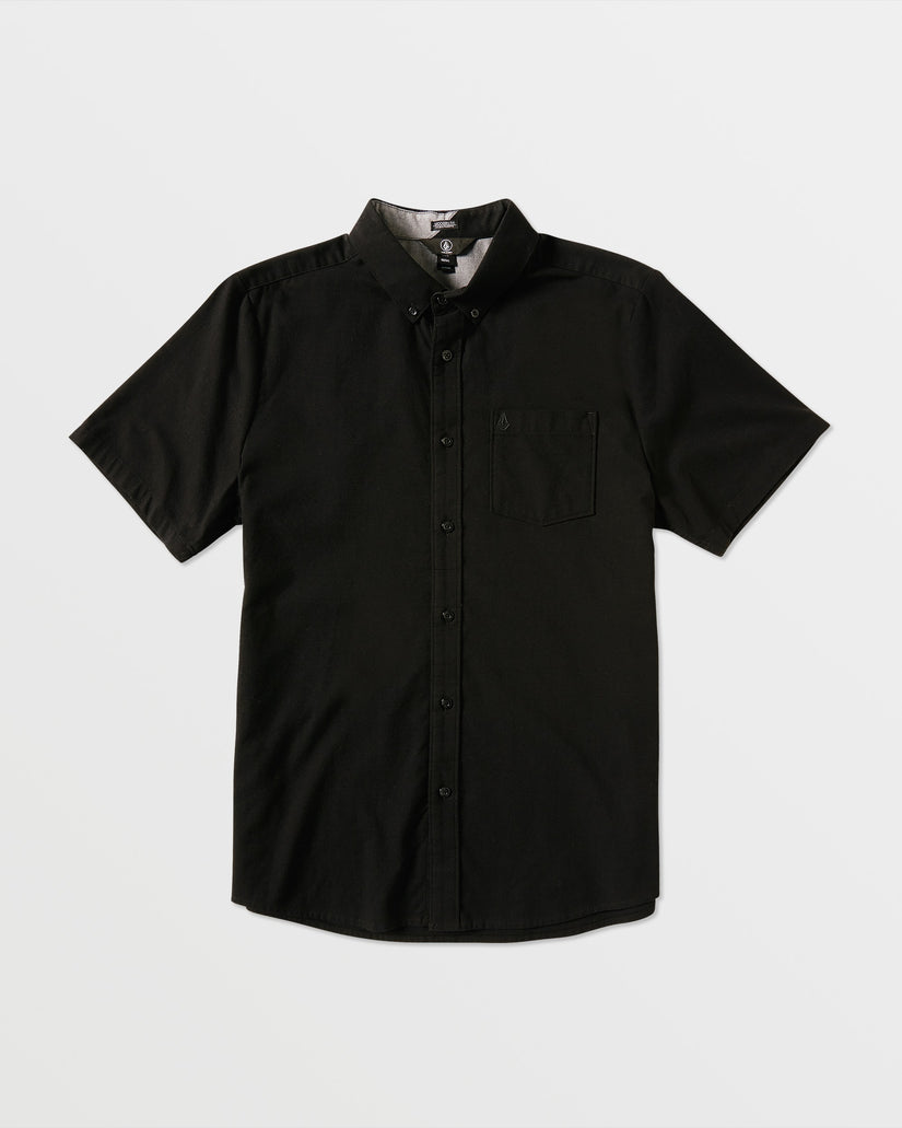 Everett Oxford Short Sleeve Shirt - New Black