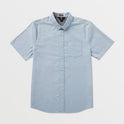 Everett Oxford Short Sleeve Shirt - Wrecked Indigo