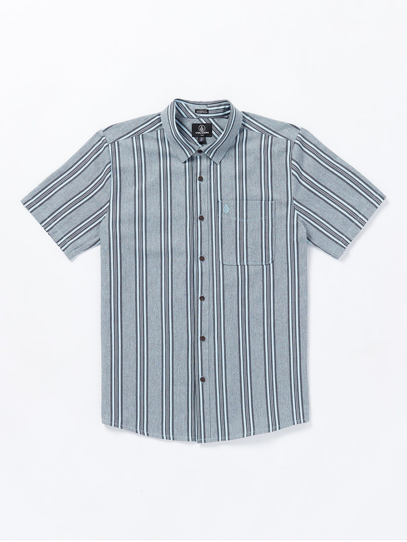 Newbar Stripe Short Sleeve Shirt - Celestial Blue