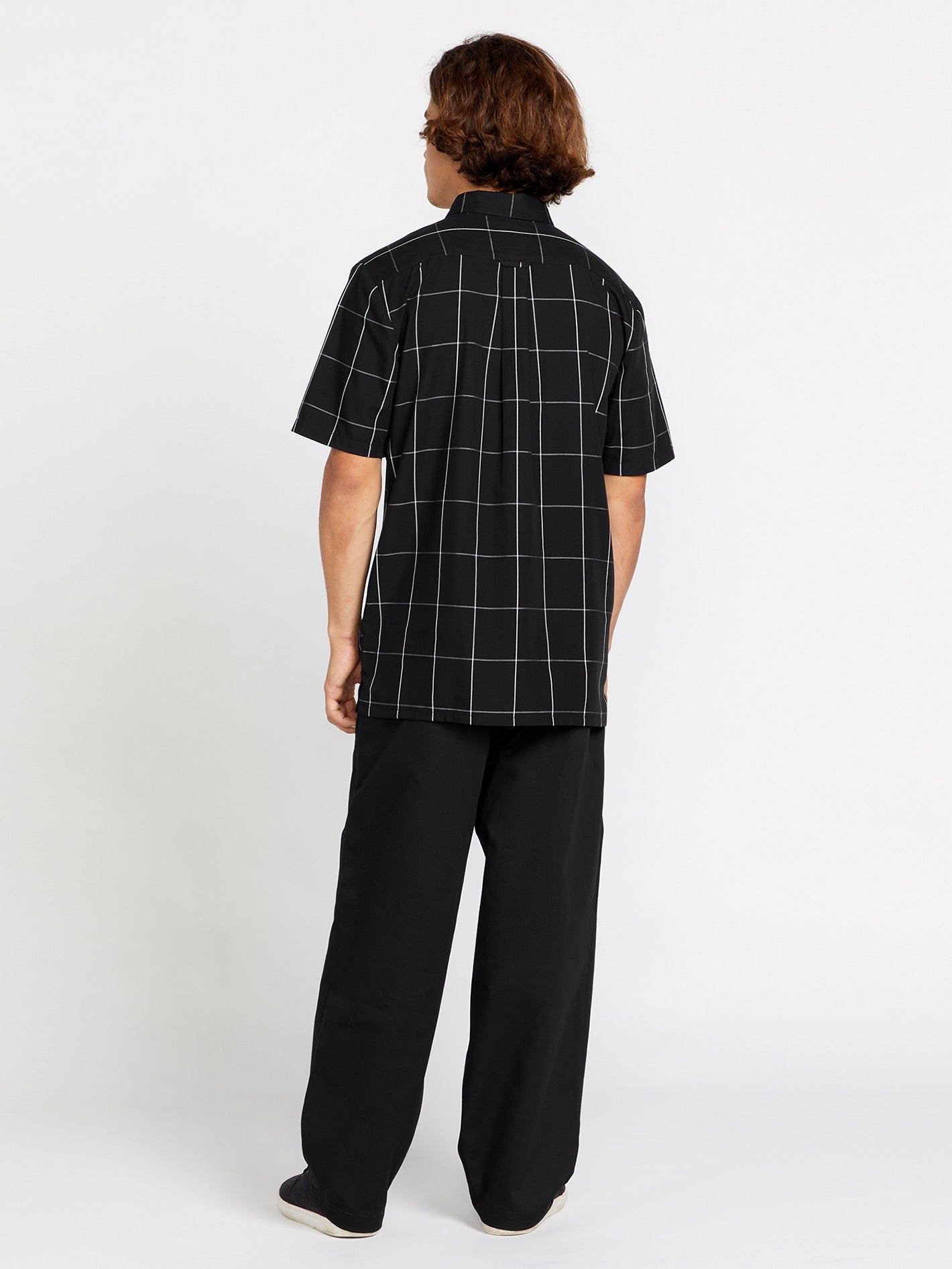 Schroff X Volcom Plaid Short Sleeve Shirt - Black – Volcom US