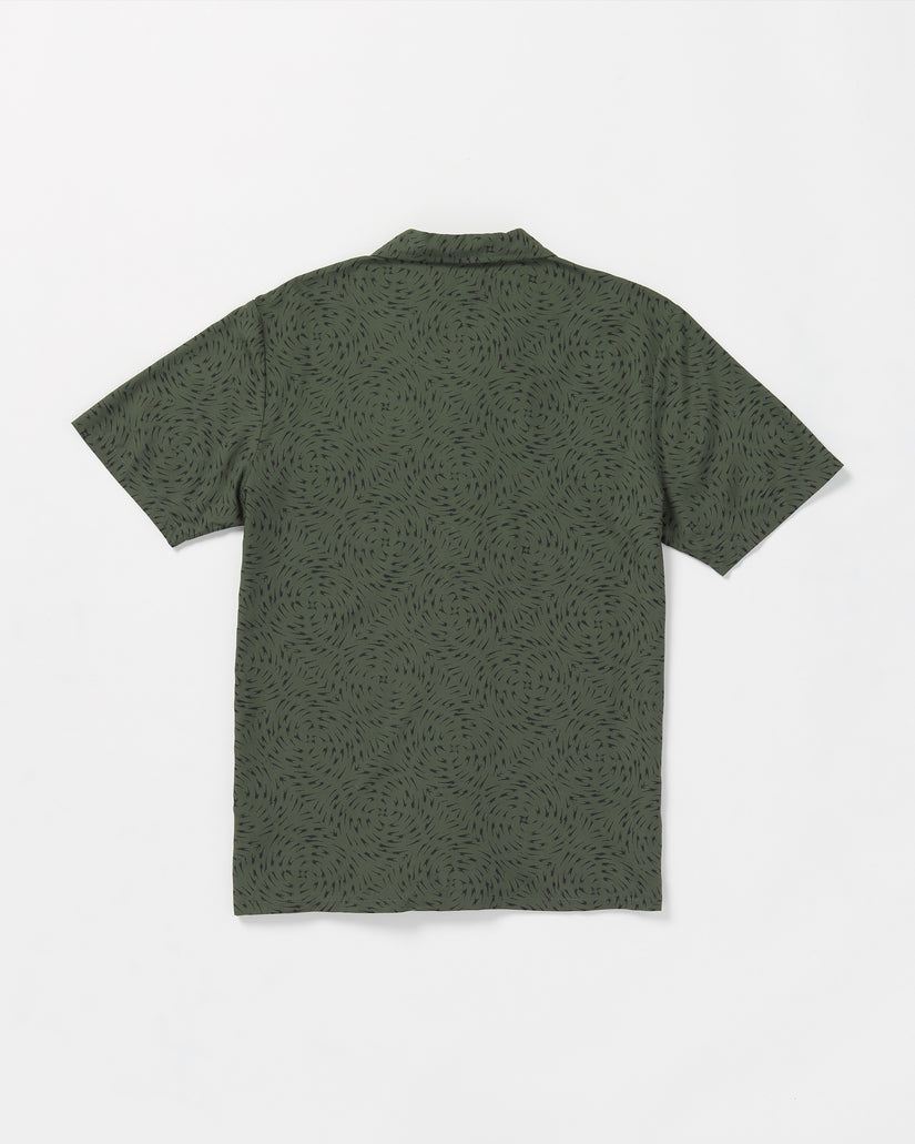 Packed Up Woven Short Sleeve Shirt - Squadron Green