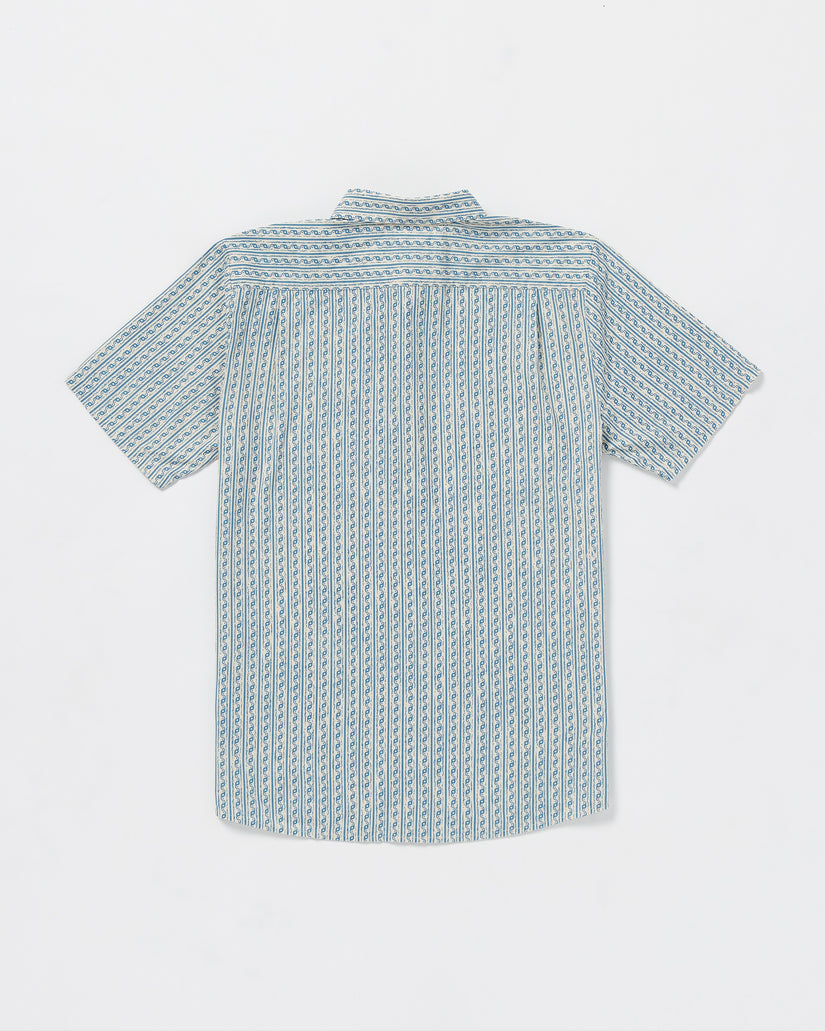 Scaler Stone Woven Short Sleeve Shirt - Dirty White