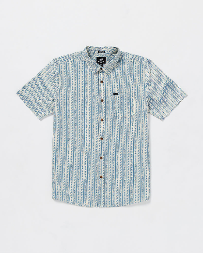 Scaler Stone Woven Short Sleeve Shirt - Dirty White