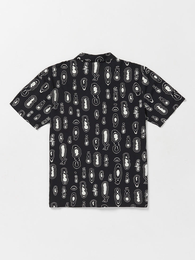 Shaken Stirred Woven Short Sleeve Shirt - Black