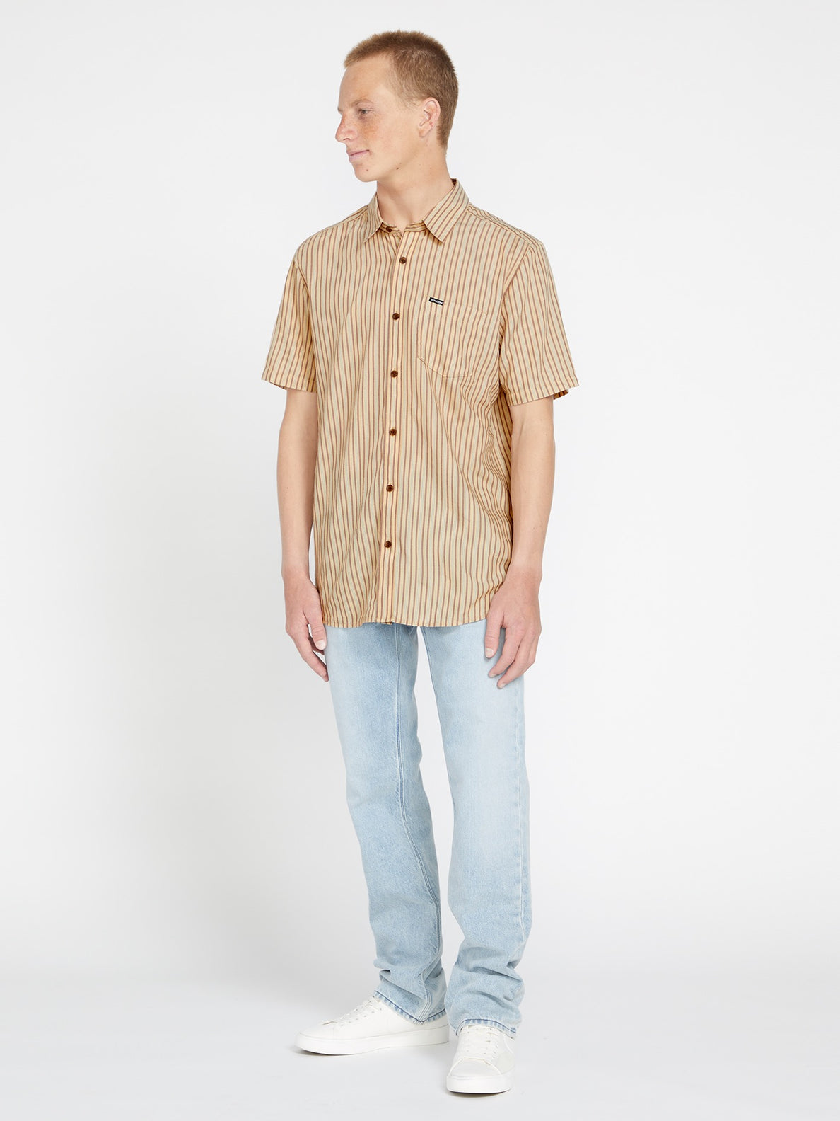 Barstone Woven Short Sleeve Shirt - Grain – Volcom US