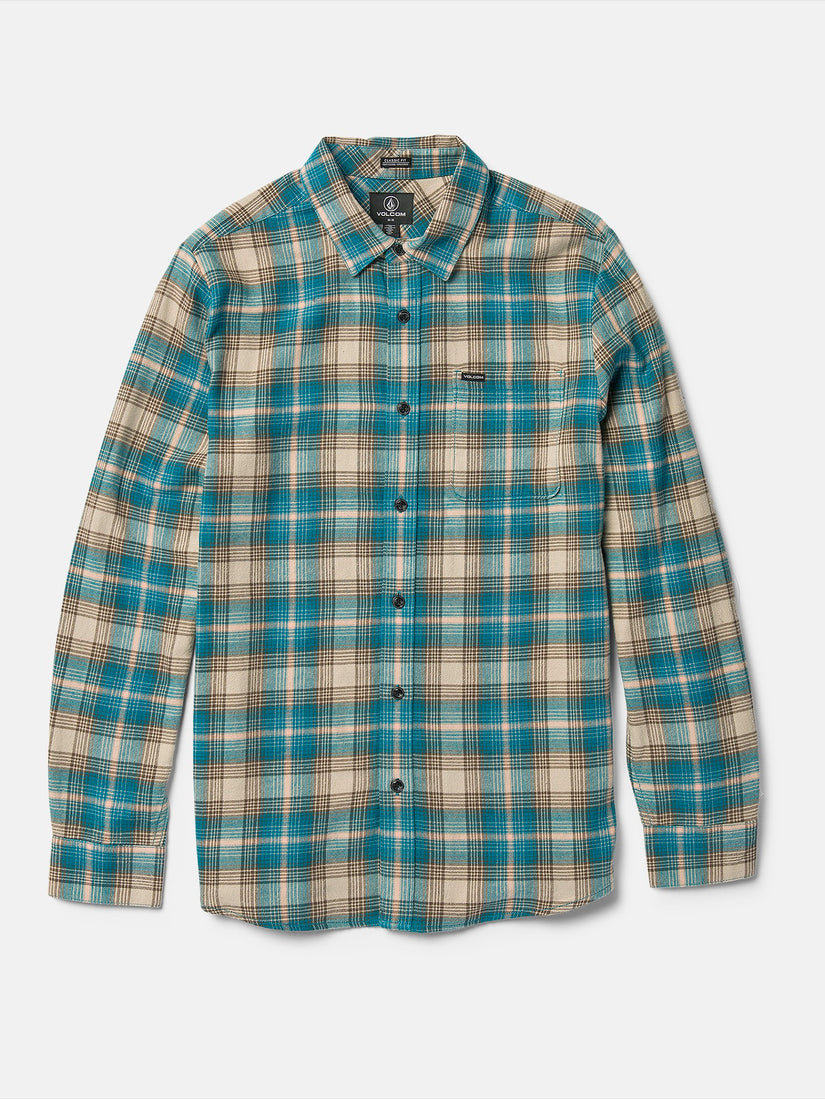 Caden Plaid Long Sleeve Shirt - Light Khaki