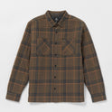 Brickstone Lined Flannel Long Sleeve Shirt - Mud