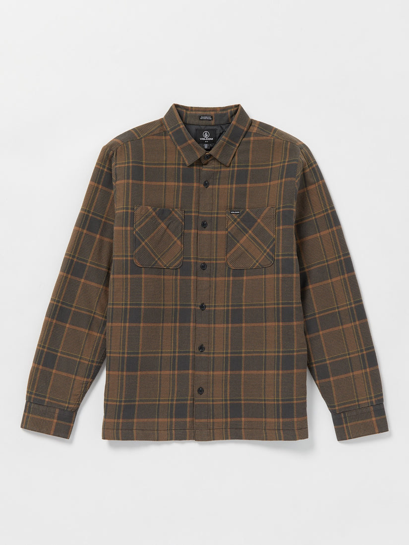 Brickstone Lined Flannel Long Sleeve Shirt - Mud