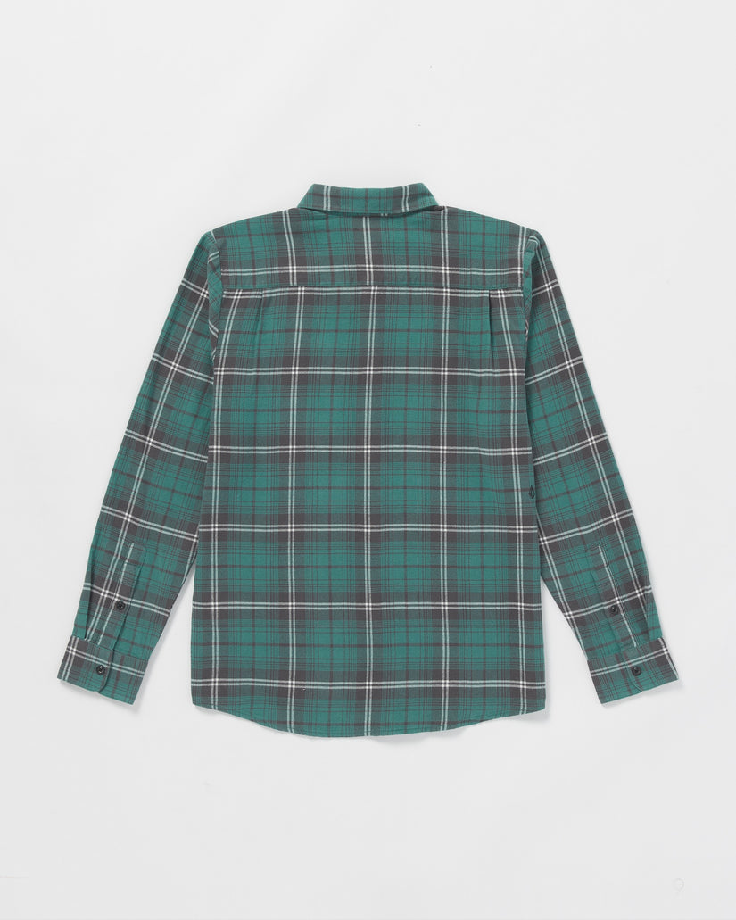 Caden Plaid Long Sleeve Shirt - Sea Green