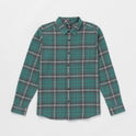 Caden Plaid Long Sleeve Shirt - Sea Green