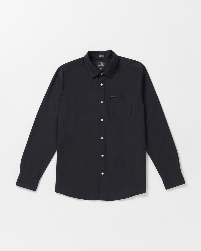 Veeco Oxford Long Sleeve Shirt - Black