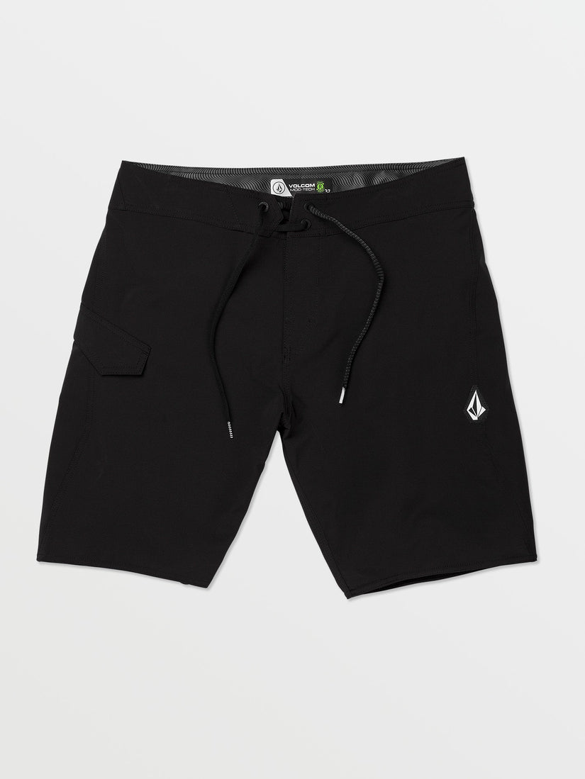 Lido Solid Mod-Tech Boardshorts - Black