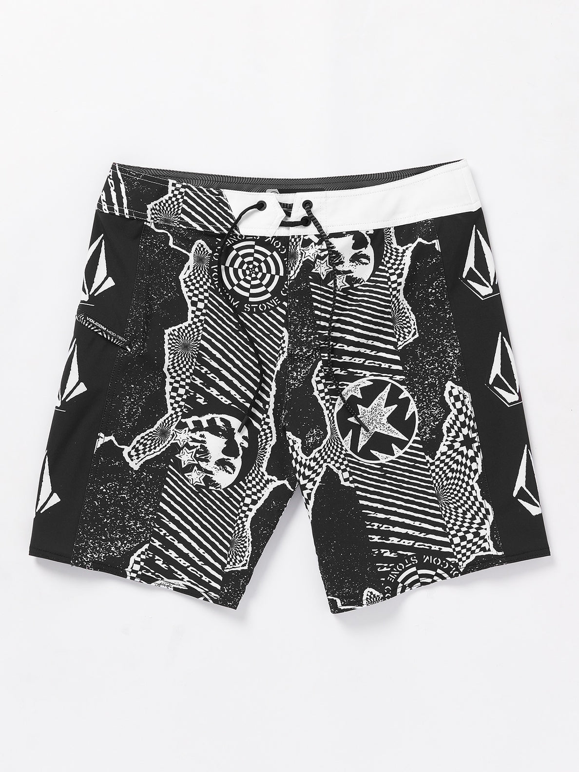 Lido Iconic Mod-Tech Trunks - Black White – Volcom US