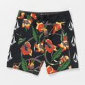 Iconic Floral Mod-Tech Trunks - Black