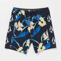 Iconic Floral Mod-Tech Trunks - Navy