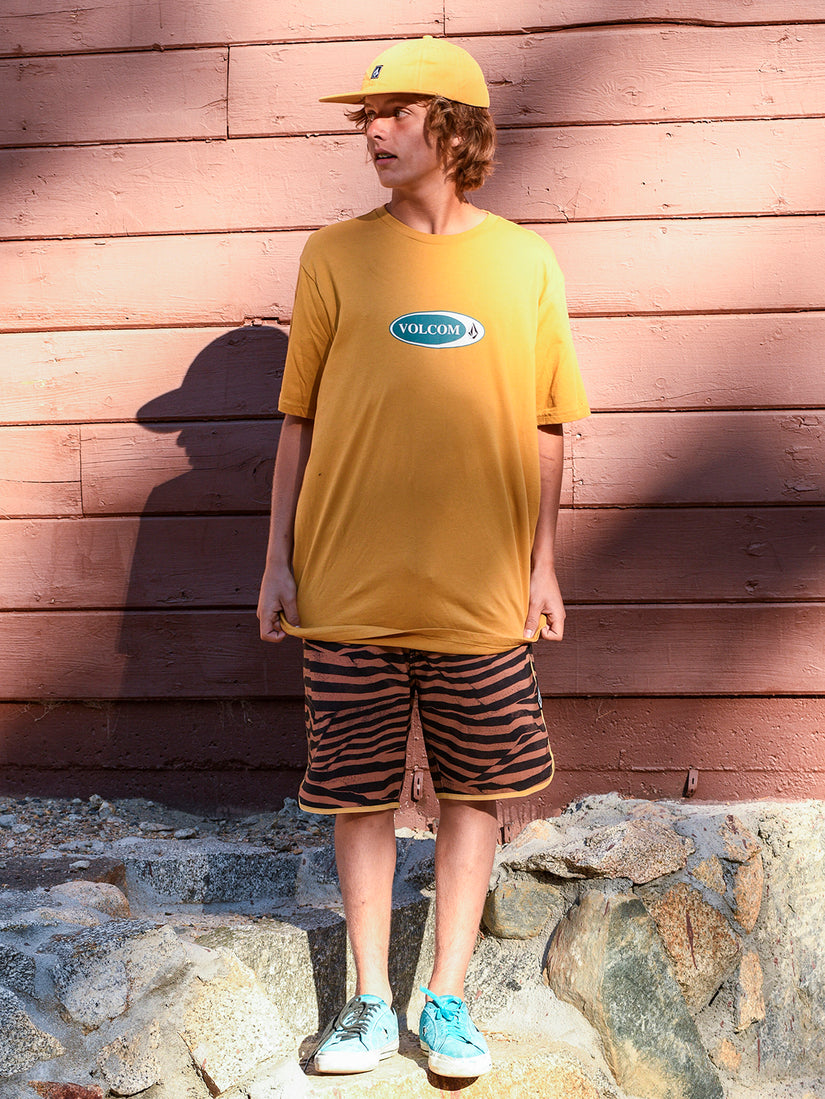 Funday Scallop Mod-Tech Boardshorts - Rust