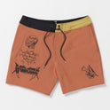 About Time Liberators Boardshorts - Rust