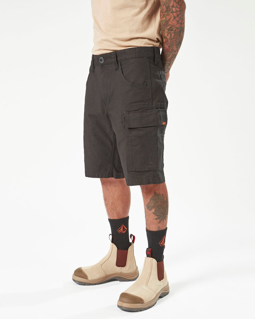 Volcom Workwear Caliper Work Shorts - Black