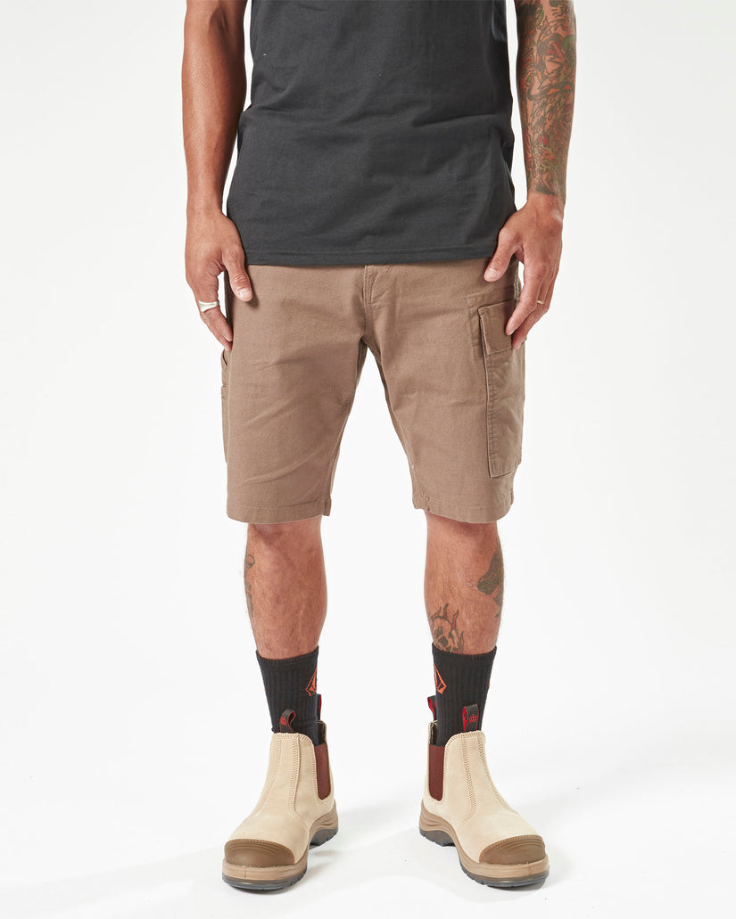 Volcom Workwear Caliper Work Shorts - Brindle