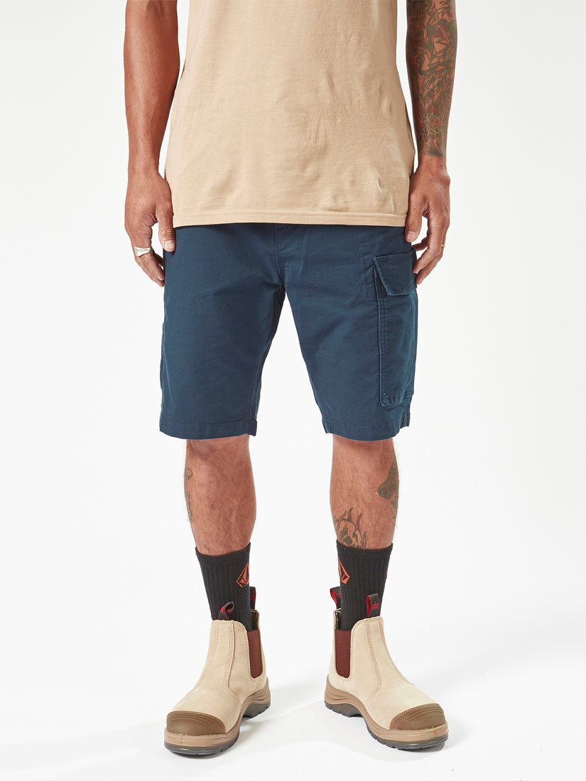 Volcom Workwear Caliper Work Shorts - Navy