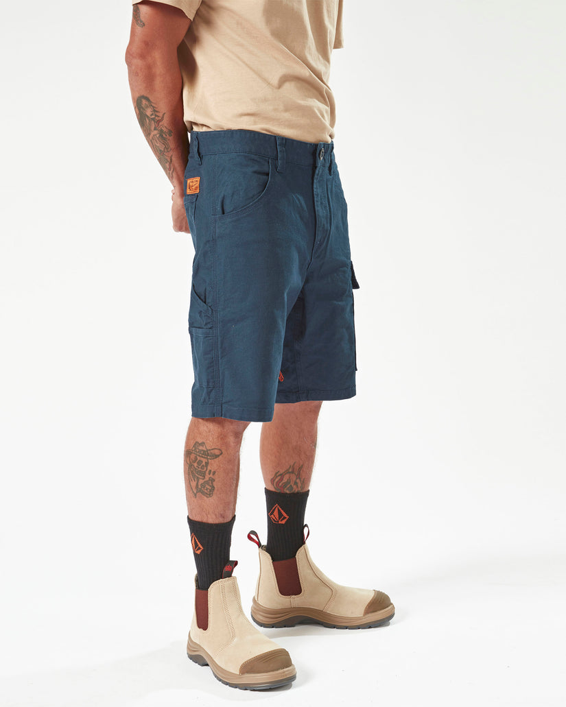 Volcom Workwear Caliper Work Shorts - Navy