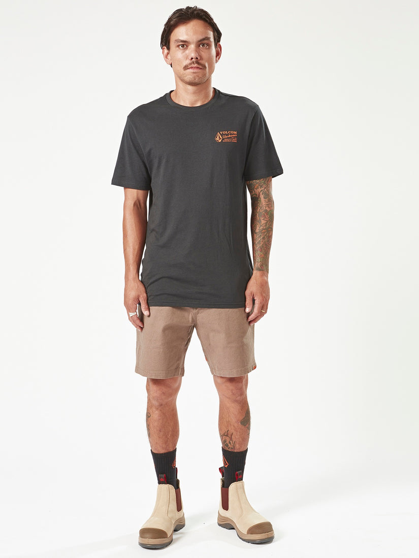 Volcom Workwear Caliper Elastic Waist Shorts - Brindle