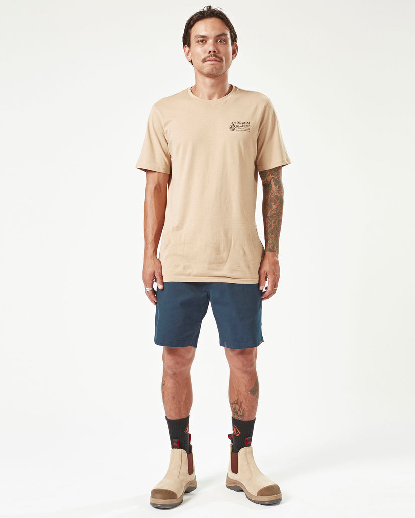 Volcom Workwear Caliper Elastic Waist Shorts - Navy