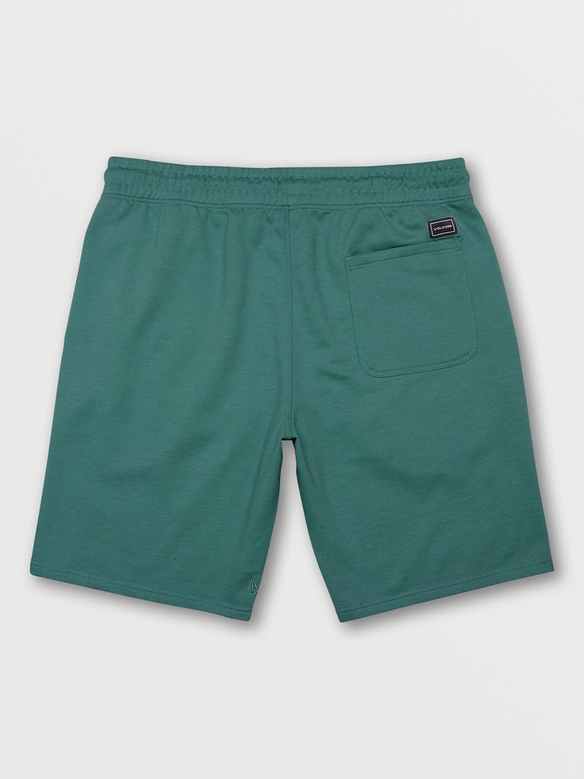 Vibes Time Elastic Waist Shorts - Ranger Green