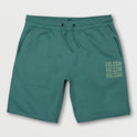 Vibes Time Elastic Waist Shorts - Ranger Green