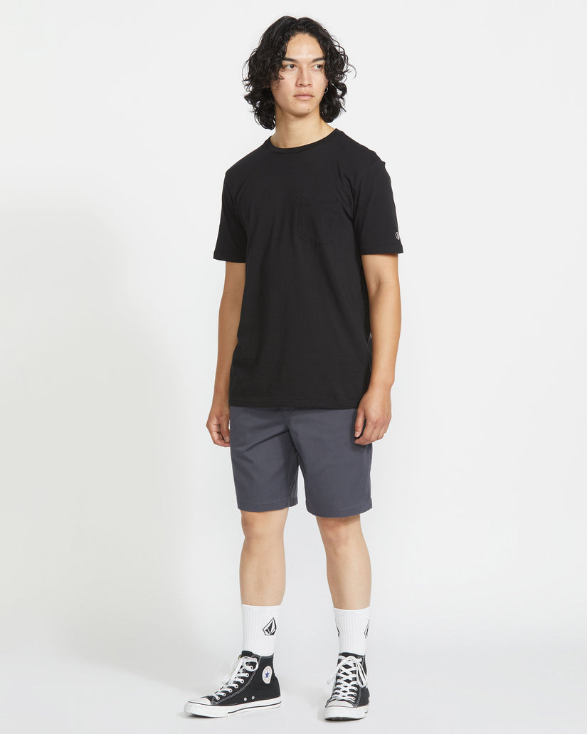 Frickin Elastic Waist Shorts - Charcoal