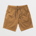 Frickin Elastic Waist Shorts - Dark Khaki