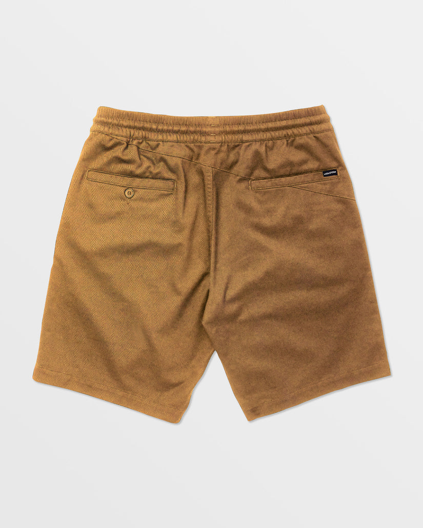 Frickin Elastic Waist Shorts - Dark Khaki