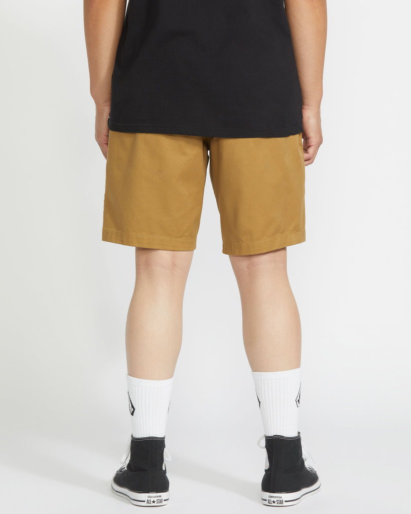 Frickin Elastic Waist Shorts - Dark Khaki